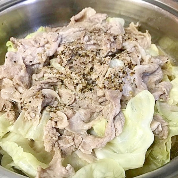 無水鍋で豚肉とキャベツの重ね煮★簡単、スピード料理